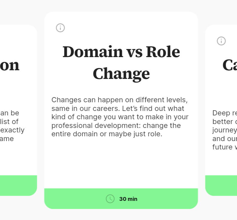 domain vs role change assessment